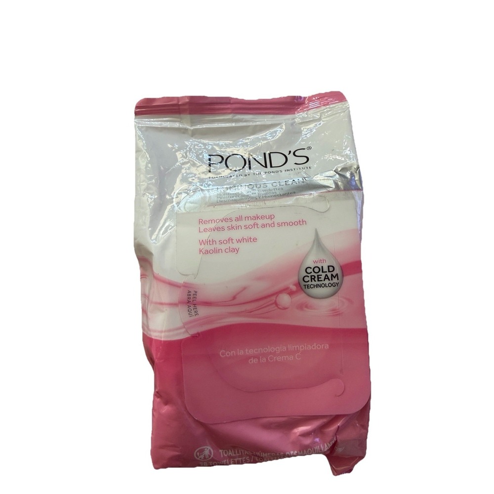 1 pack of 28 POND'S LUMINOUS CLEAN Makeup Remover Towelettes